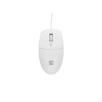 Natec optikai egér RUFF 2/1 000 DPI/Office/Optikai/1 000 DPI/Vezeték nélküli USB/Fehér