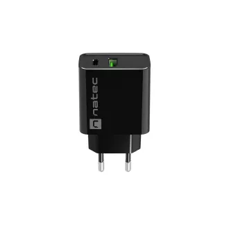 Univerzális töltő Natec RIBERA 20W 1X USB-A   1X USB-C, fekete