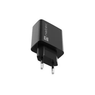 Univerzális töltő Natec RIBERA 20W 1X USB-A   1X USB-C, fekete