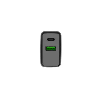Univerzális töltő Natec RIBERA 20W 1X USB-A   1X USB-C, fekete