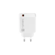 Univerzális töltő Natec RIBERA 18W 1X USB-A, fehér