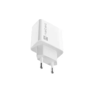 Univerzális töltő Natec RIBERA 18W 1X USB-A, fehér