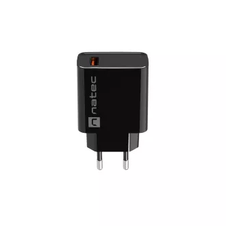 Natec RIBERA 18W 1X USB-A univerzális töltő, fekete színben