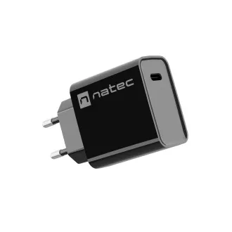 Natec RIBERA 20W 1X USB-C univerzális töltő, fekete