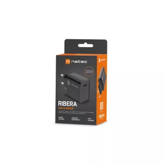 Natec RIBERA 20W 1X USB-C univerzális töltő, fekete