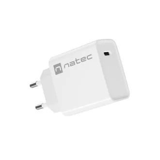 Natec RIBERA 20W 1X USB-C univerzális töltő, fehér
