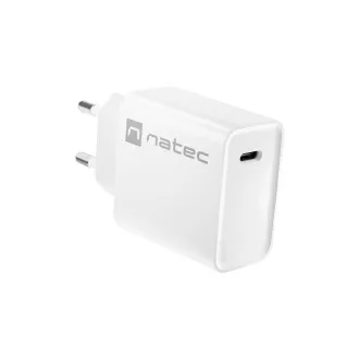 Natec RIBERA 20W 1X USB-C univerzális töltő, fehér