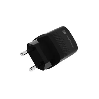 Univerzális USB-töltő Natec RIBERA GaN 30 W, 1X USB-A, 1X USB-C, fekete színű