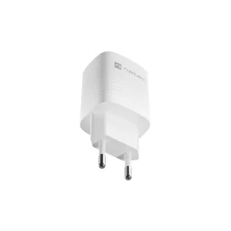 Univerzális USB töltő Natec RIBERA GaN 30W, 1X USB-A, 1X USB-C, fehér