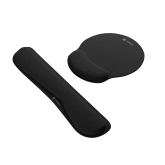 Ergonómikus csuklóvédő szett Natec CHIPMUNK 2in1, fekete