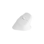 Natec CRAKE 2 vezeték nélküli egér/Office/Optikus/2 400 DPI/USB BT/Fehér/Vertikális/Optikus/Jobbkezes