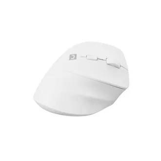 Natec CRAKE 2 vezeték nélküli egér/Office/Optikus/2 400 DPI/USB BT/Fehér/Vertikális/Optikus/Jobbkezes