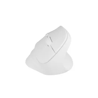 Natec CRAKE 2 vezeték nélküli egér/Office/Optikus/2 400 DPI/USB BT/Fehér/Vertikális/Optikus/Jobbkezes