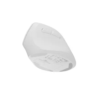 Natec CRAKE 2 vezeték nélküli egér/Office/Optikus/2 400 DPI/USB BT/Fehér/Vertikális/Optikus/Jobbkezes
