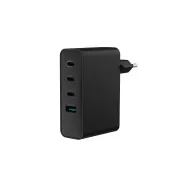 Univerzális USB töltő Natec GaN 100W, 3X USB-C, 1X USB-A, Fekete