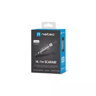 Natec SCARAB 3 USB-A   USB-C 3.1 GEN 1/microSD/microSDHC/microSDXC/SD/SDHC/SDXC/T-Flash kártyaolvasó
