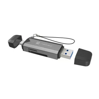 Natec SCARAB 3 USB-A   USB-C 3.1 GEN 1/microSD/microSDHC/microSDXC/SD/SDHC/SDXC/T-Flash kártyaolvasó