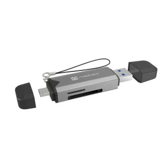 Natec SCARAB 3 USB-A   USB-C 3.1 GEN 1/microSD/microSDHC/microSDXC/SD/SDHC/SDXC/T-Flash kártyaolvasó