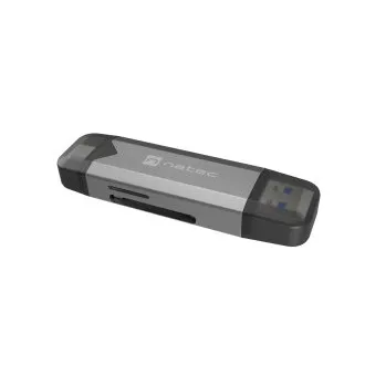Natec SCARAB 3 USB-A   USB-C 3.1 GEN 1/microSD/microSDHC/microSDXC/SD/SDHC/SDXC/T-Flash kártyaolvasó