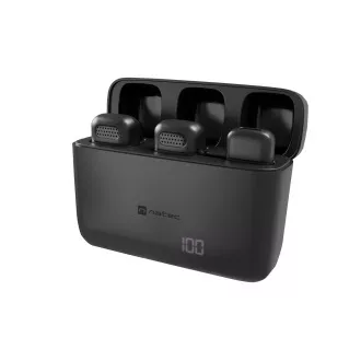 Mobil vezeték nélküli mikrofon Natec HOPPER LAVALIER USB-C, 2 db