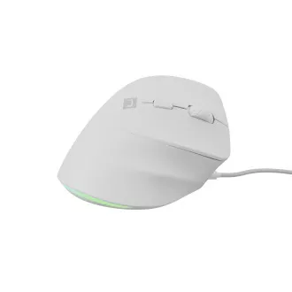 Natec CRAKE 2 PRO Függőleges egér/Vertikális/Optikus/Jobbkezes/12 400 DPI/Vezeték nélküli USB-A/Fehér
