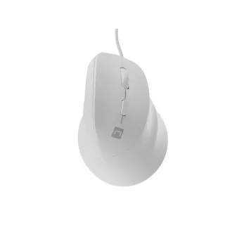 Natec CRAKE 2 PRO Függőleges egér/Vertikális/Optikus/Jobbkezes/12 400 DPI/Vezeték nélküli USB-A/Fehér