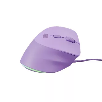 Natec CRAKE 2 PRO Függőleges egér/Vertikális/Optikus/Jobbkezes/12 400 DPI/Vezeték nélküli USB-A/Lila