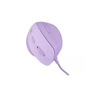 Natec CRAKE 2 PRO Függőleges egér/Vertikális/Optikus/Jobbkezes/12 400 DPI/Vezeték nélküli USB-A/Lila