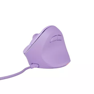 Natec CRAKE 2 PRO Függőleges egér/Vertikális/Optikus/Jobbkezes/12 400 DPI/Vezeték nélküli USB-A/Lila