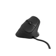 Natec CRAKE 2 PRO Függőleges egér/Vertikális/Optikus/Jobbkezes/12 400 DPI/Vezeték nélküli USB-A/Fekete