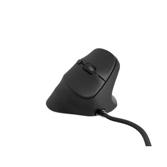 Natec CRAKE 2 PRO Függőleges egér/Vertikális/Optikus/Jobbkezes/12 400 DPI/Vezeték nélküli USB-A/Fekete