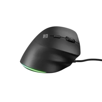Natec CRAKE 2 PRO Függőleges egér/Vertikális/Optikus/Jobbkezes/12 400 DPI/Vezeték nélküli USB-A/Fekete