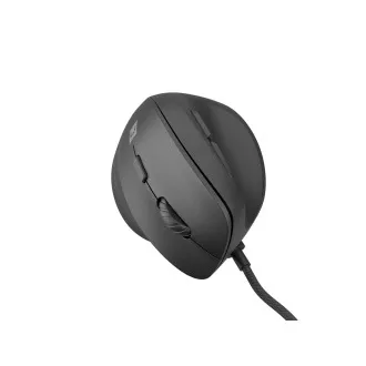 Natec CRAKE 2 PRO Függőleges egér/Vertikális/Optikus/Jobbkezes/12 400 DPI/Vezeték nélküli USB-A/Fekete