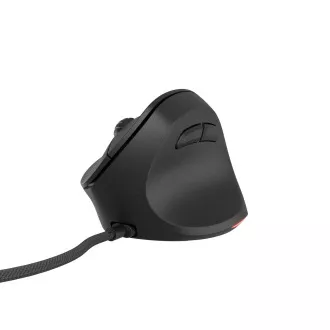 Natec CRAKE 2 PRO Függőleges egér/Vertikális/Optikus/Jobbkezes/12 400 DPI/Vezeték nélküli USB-A/Fekete