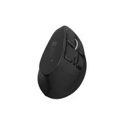 Natec EUPHONIE PRO/Vertikális/Blue Sense/Jobbkezes/4,000 DPI/USB BT/Fekete függőleges vezeték nélküli egér