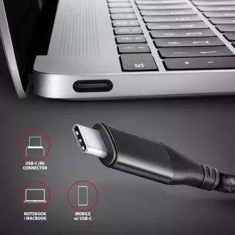 AXAGON RVC-HI2MC, USB-C -> HDMI 2.0a reduktor / kábel 1,8m, 4K/60Hz HDR10