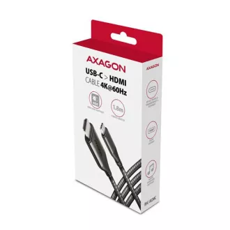 AXAGON RVC-HI2MC, USB-C -> HDMI 2.0a reduktor / kábel 1,8m, 4K/60Hz HDR10