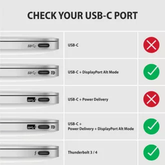 AXAGON RVC-HI2M, USB-C -> HDMI 2.0a reduktor/adapter, 4K/60Hz HDR10