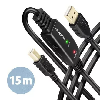 AXAGON ADR-215B, USB 2.0 A-M -> B-M aktív patch kábel, 15m