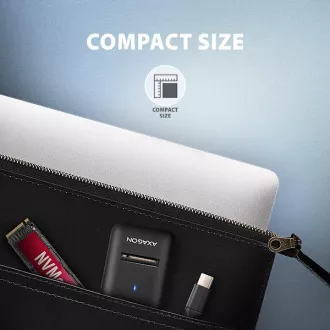 AXAGON ADM2-CM USB-C 10Gbps - M.2 NVMe és SATA SSD adapter, USB-C 10cm kábel