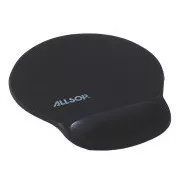 Allsop gél egérpad fekete, 20mm-es csuklótámasz