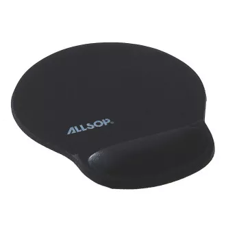Allsop gél egérpad fekete, 20mm-es csuklótámasz