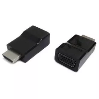 HDMI-VGA kábel adapter, M/F, fekete HDMI-VGA kábel adapter, M/F, fekete