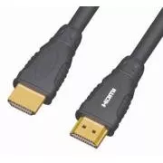 PremiumCord kábel HDMI A - HDMI A M/M 15m, arany színű