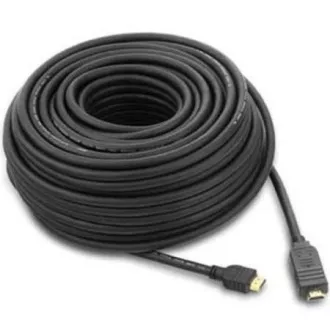 PremiumCord HDMI High Speed Etherrel, erősítővel, 15m, AWG26, 3x árnyékolás, M/M, aranyozott csatlakozókkal