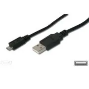 PremiumCord kábel micro USB 2.0, A-B 3m