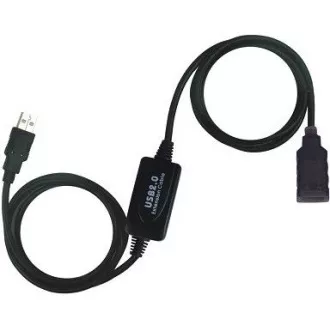 PremiumCord USB 2.0 átjátszó és hosszabbító kábel A/M-A/F 10m