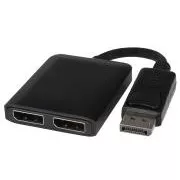 PremiumCord DisplayPort adapter - 2x DisplayPort, kiterjesztés   tükrözés, 4K*2K@30Hz