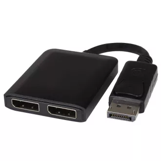 PremiumCord DisplayPort adapter - 2x DisplayPort, kiterjesztés   tükrözés, 4K*2K@30Hz