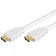 PremiumCord HDMI High Speed   Ethernet kábel, fehér, aranyozott csatlakozók, 10m